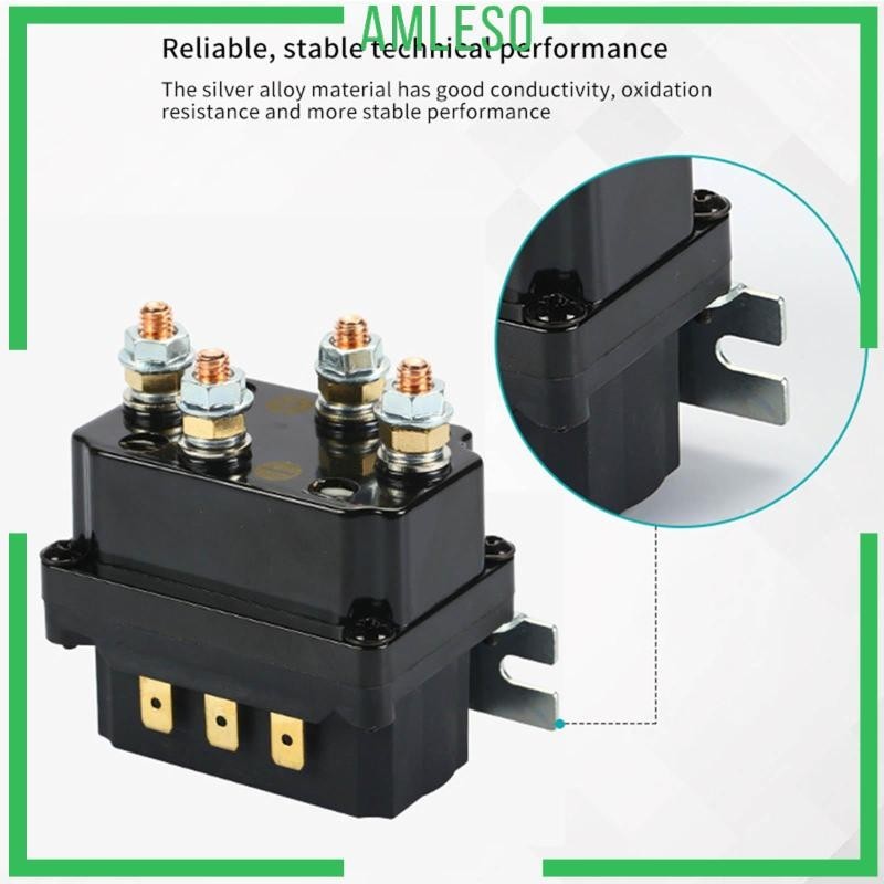 [ Amleso ] Winch Relay Contactor 12V 250A Winch Relay เหมาะสําหรับ ATV Professional