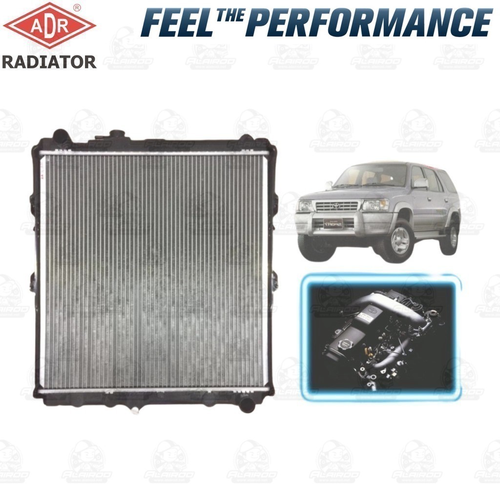 ADR (3461-1004AC) หม้อน้ำ TOYOTA Hilux Tiger Sport Cruiser 4WD 3.0D (1KZ-FTV) ปี 2000 รุ่นมีฝา เกียร์ธรรมดา