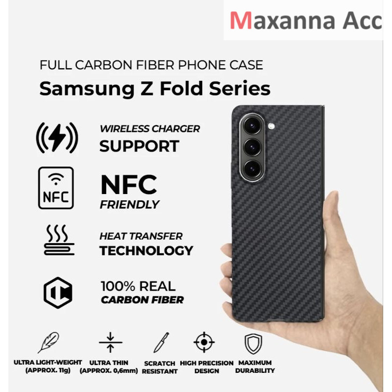 [MAXNA] CASE CARBO 0R1G1NAL SAMSUNG Z FOLD 5 / SAMSUNG Z FOLD 4