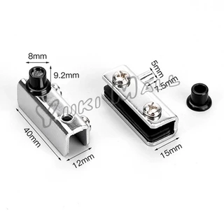 Yuki บานพับประตูกระจก ฮาร์ดแวร์เฟอร์นิเจอร์ บานพับกระจกประตูเดียว Cabinets Glass Door Hinges