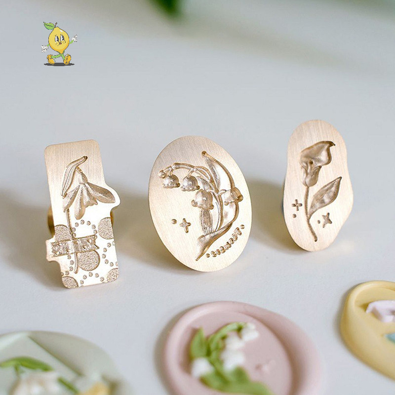 [mozh] แสตมป์วินเทจพิมพ์ชุดดอกไม้ขี้ผึ้งประทับตราประทับตราขี้ผึ้ง DIY Scrapbooking การ์ดซองจดหมายเชิญตกแต่ง [TH]