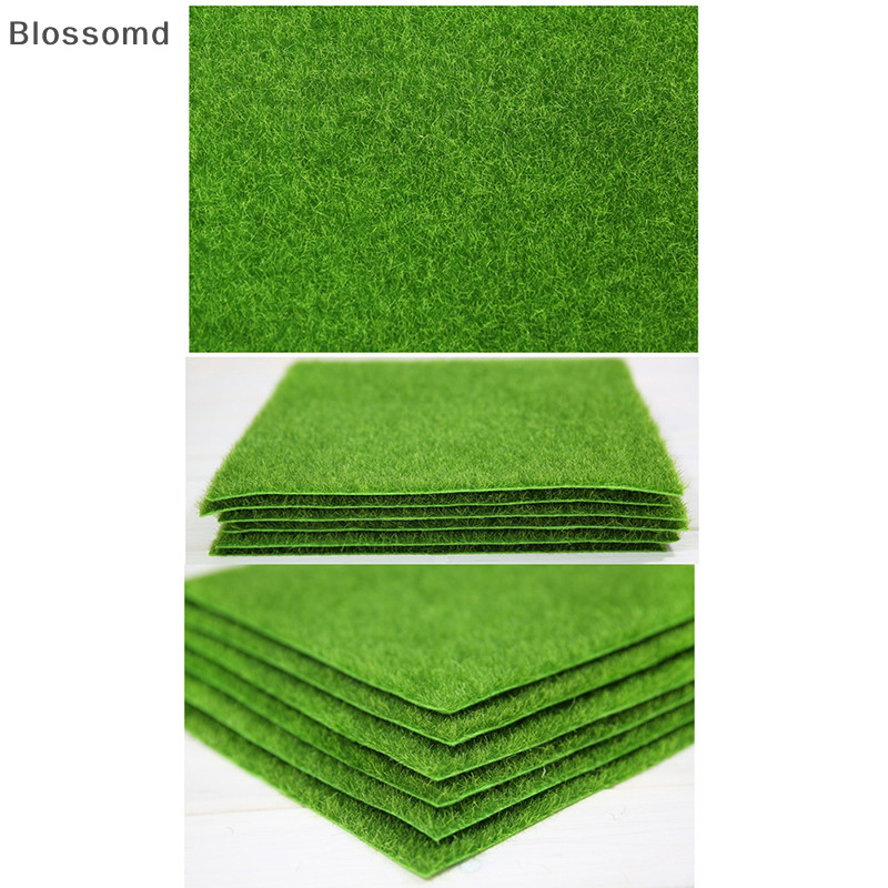 Blossomd 15 ซม.หญ ้ าสีเขียวสนามหญ ้ าเทียมสนามหญ ้ าพรมปลอม Sod Garden ใหม ่