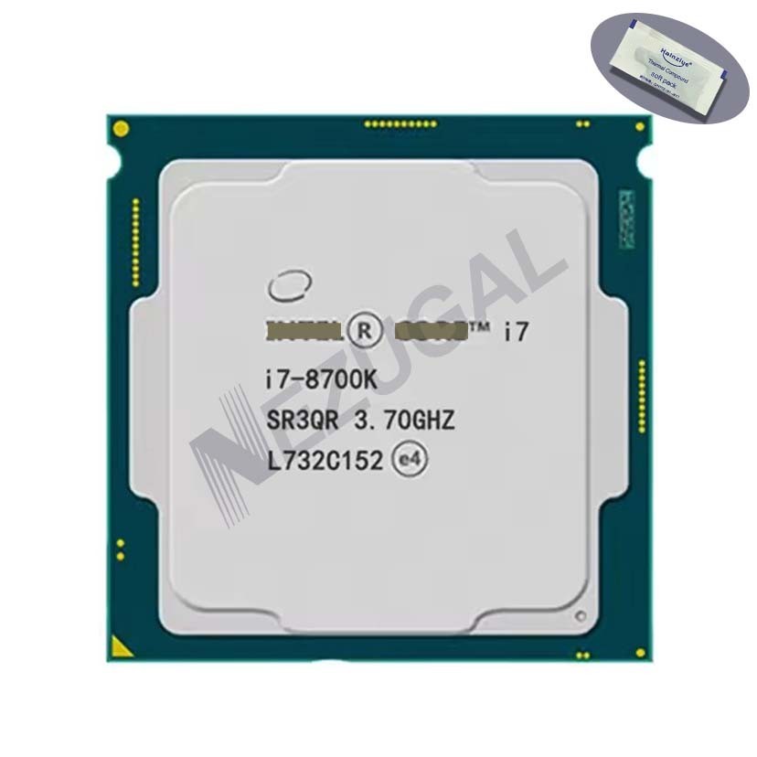 I7-8700K I7 8700K SR3QR 3.70 UP TO 4.10 Ghz Six Core 12M 95W LGA1151 CPU โปรเซสเซอร์