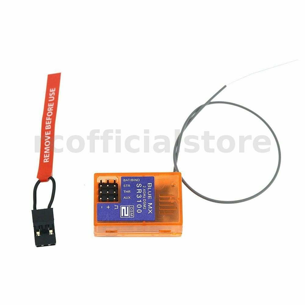 3ch SR3100 ตัวรับสัญญาณ 3 ช ่ อง RX สําหรับ RC CAR SR3100 RX สําหรับเครื ่ องส ่ งสัญญาณ DX3R