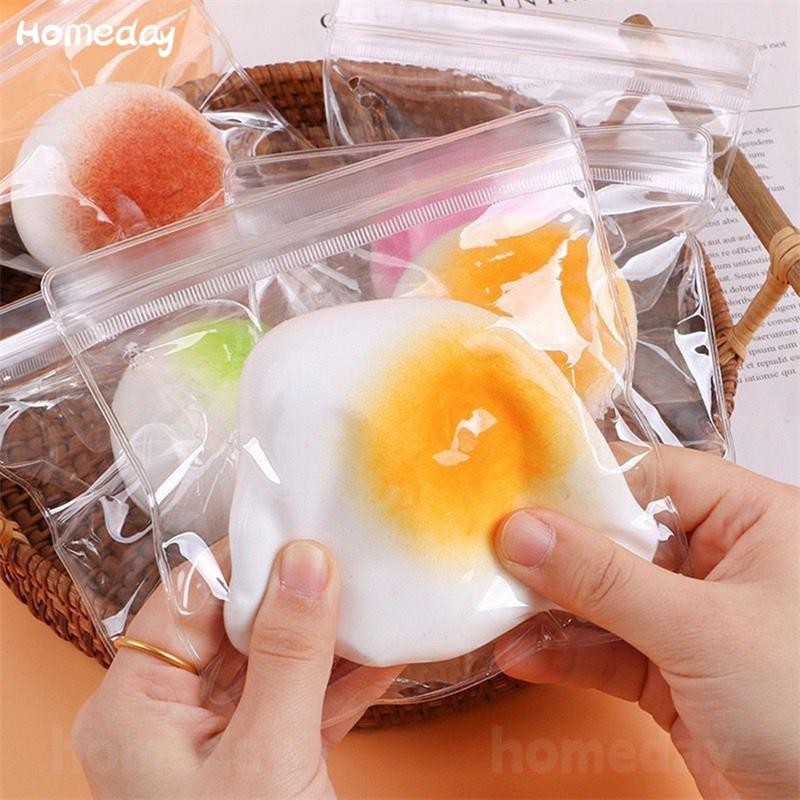 ของเล่นบีบสกุชชี่ รูปไข่แดง สําหรับเด็ก ซิลิโคนผ ่ อนคลาย Decompression สัตว ์ Toys, ตลกที ่ น ่ าสนใจสร ้ างสรรค ์ น ่ ารักเค ้ กอาหารของเล ่ นเด ็ กของเล ่ น