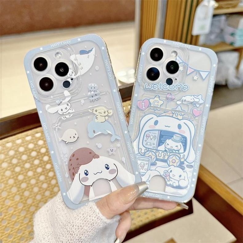 SAMSUNG ลูกสุนัขน่ารักหูใหญ่กรณีการ์ดกันกระแทกเคสโทรศัพท์samsung A51 A52 A52S A53 A50S A50 A34 A35 A