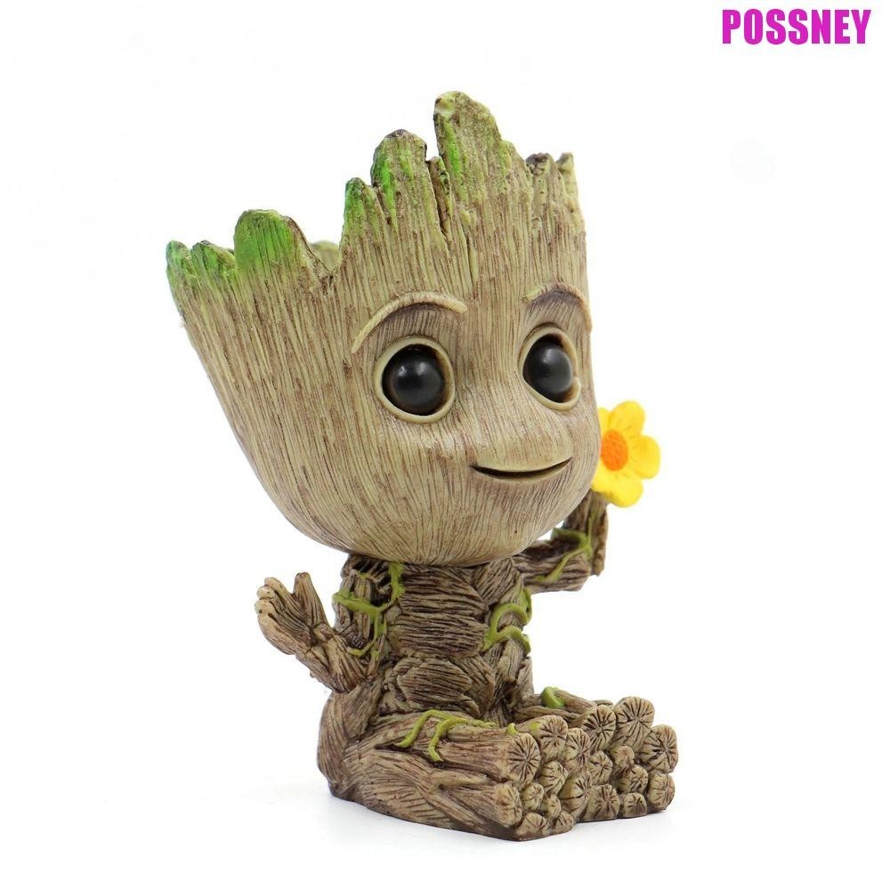 Possney Groot Action Figure สําหรับของขวัญรูปของเล ่ น Mini Groot รูปของเล ่ น Avengers Marvel อะนิเ