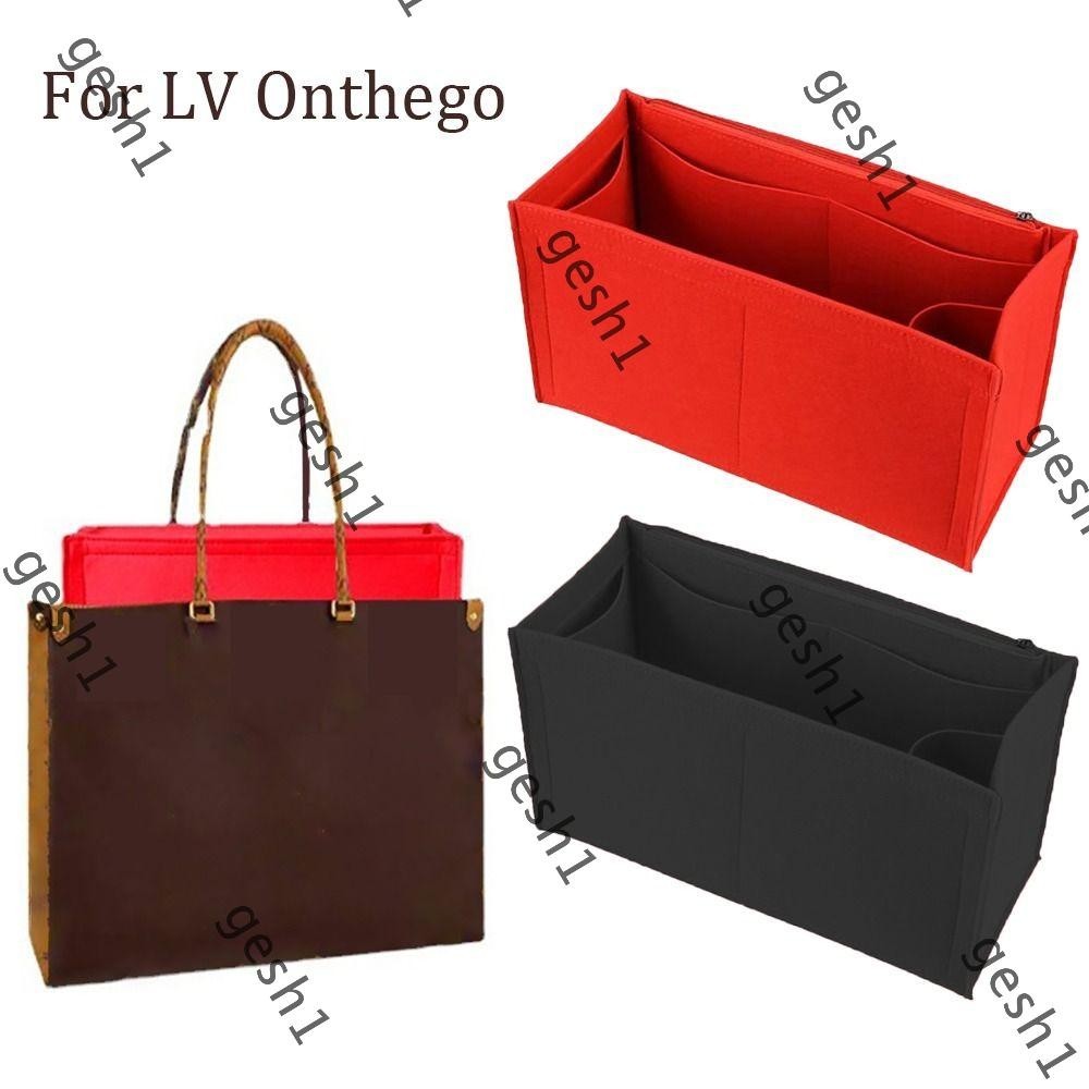 Gesh1 กระเป๋าถือใส่กระเป๋า, Felt Storage Purse Liner, กระเป๋าองค์กรแบบพกพารองรับกระเป๋าภายในสําหรับ LV Onthego