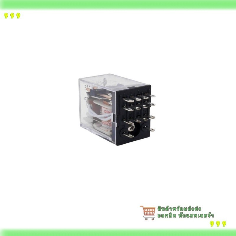 สั่งเลย! Relay รีเลย์MY4N 12VAC 12VDC 24VAC 24VDC 110VAC 220VAC