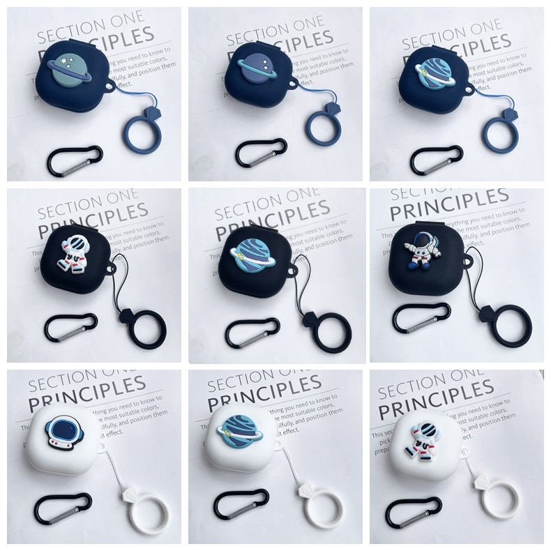 สําหรับ QCY T13 /T13ANC2 /T13X / Melobuds ANC HT05 กรณี Fairy Buds T21 การ ์ ตูนนักบินอวกาศแหวน Anti