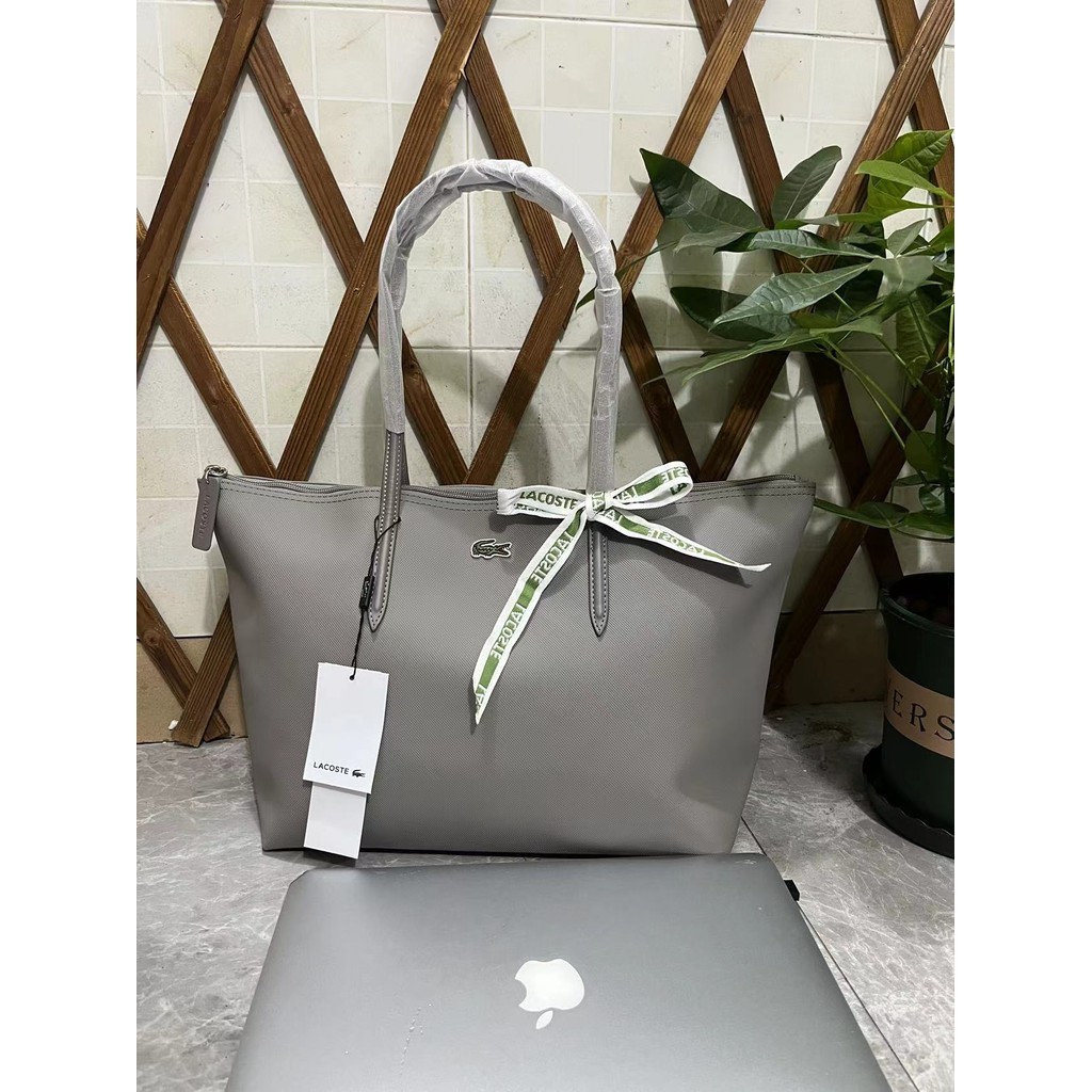 กระเป ๋ าถือความจุขนาดใหญ ่ แนวนอนสีทึบกระเป ๋ าเดินทาง Tote Bag