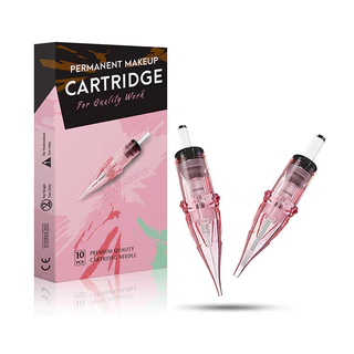 Available10 ชิ้น/กล่อง DRAGONHAWK สีชมพู Tattoo Eyebrow Machine ปากกาตลับหมึกถาวร Makup สักเครื่อง 0.35 1rl 3rl 5F 3KF เปลี่ยนอุปกรณ์