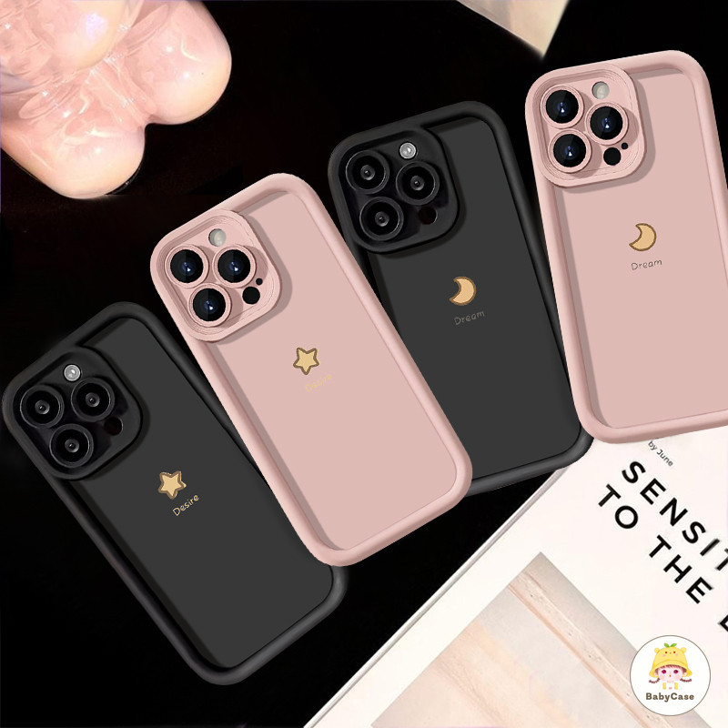 กรณีดาวดวงจันทร์ประกายง่าย Realme C35 C55 C51 C15 C21Y 5s C17 C12 C25 C33 5i 11 C53 C67 C21Y C21 C25Y C31 C20 Note 50