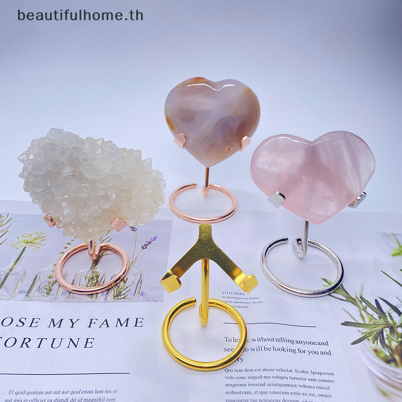 {HG ใหม่} 1 ชิ้น Love Chip Crystal Ball Display Display Stand เครื่องประดับตกแต่งงานฝีมือ ~