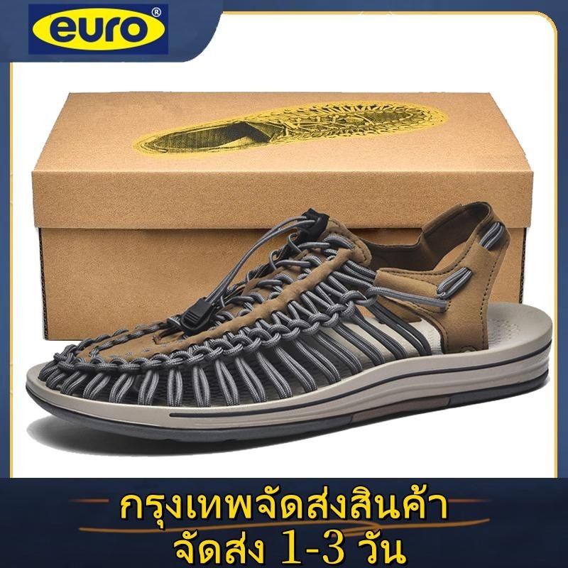 EURO รองเท้า รองเท้าแตะ รัด ส้น สไตล์ Sandal ชาย หญิง 【สีต่าง】 รองเท้าใหญ่ 【จัดส่งรวดเร็วราคาถูก】 35-44