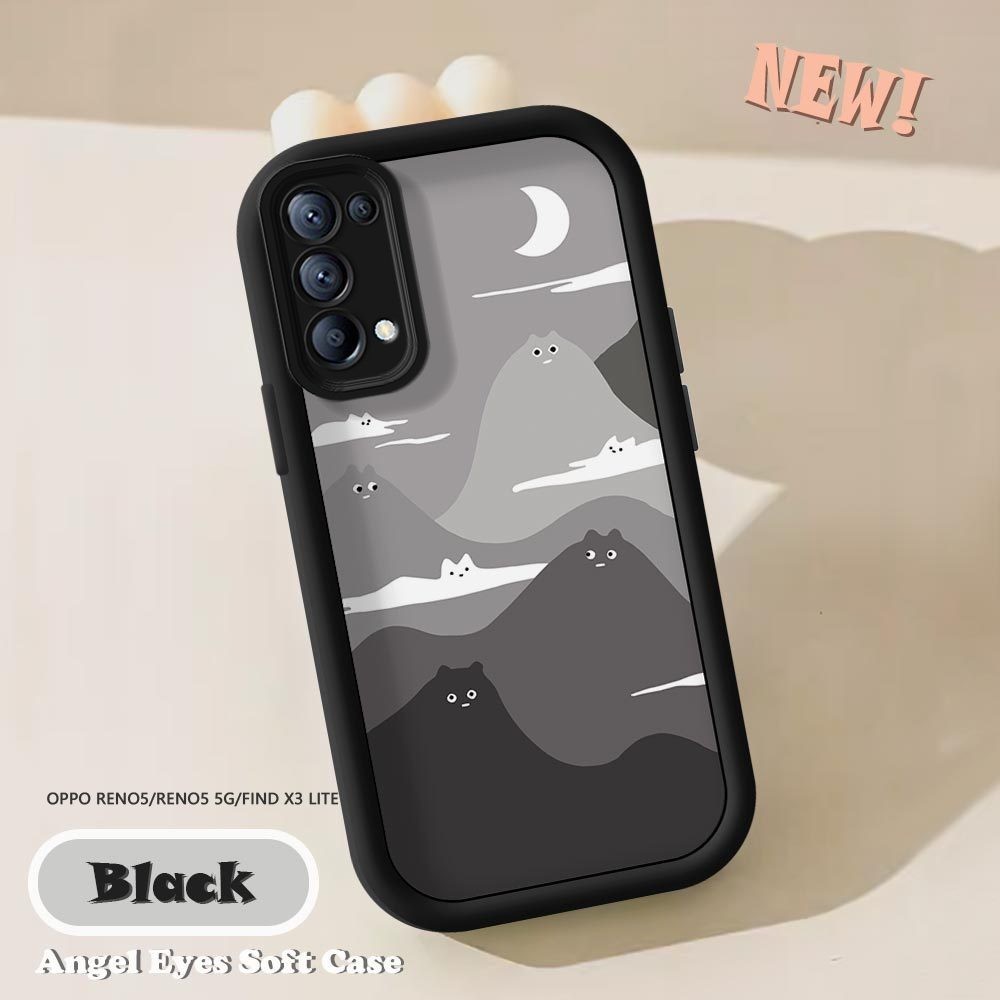 สําหรับ OPPO Reno 5 6 Pro 6Z 5G Reno5 Reno6 Z 5G Reno6 4G เคสโทรศัพท์ซิลิโคนอ่อนนุ่ม TPU คลุมทั้งหมดกันกระแทกเลนส์กล้องป้องกันกรณี