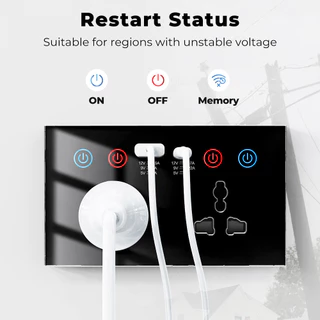 SMATRUL WiFi Plug USB และ Type-C พอร์ตสมาร์ทซ็อกเก็ต US EU UK Plug Power Monitor 10A WiFi Wall Socket สําหรับ Home Automation Tuya Smart Life Voice Control