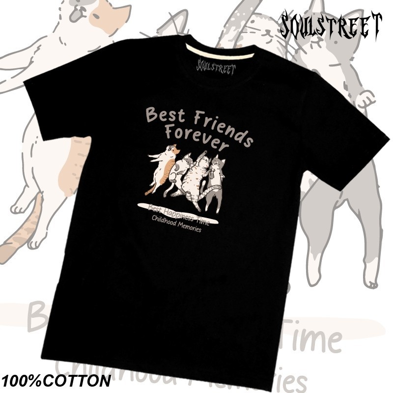 เสื้อยืด SoulStreet Clothing  ลาย BestFriendForever S-5XL