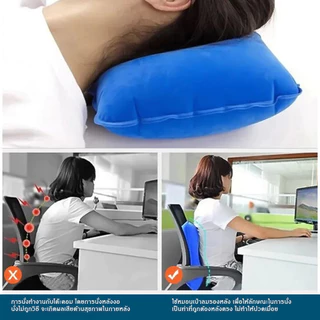 litai หมอนเป่าลม แบบพกพา สำหรับเดินทาง สำหรับเแคมปิ้ง เดินป่า รองพกพาสะดวก หมอนนอนPVC
