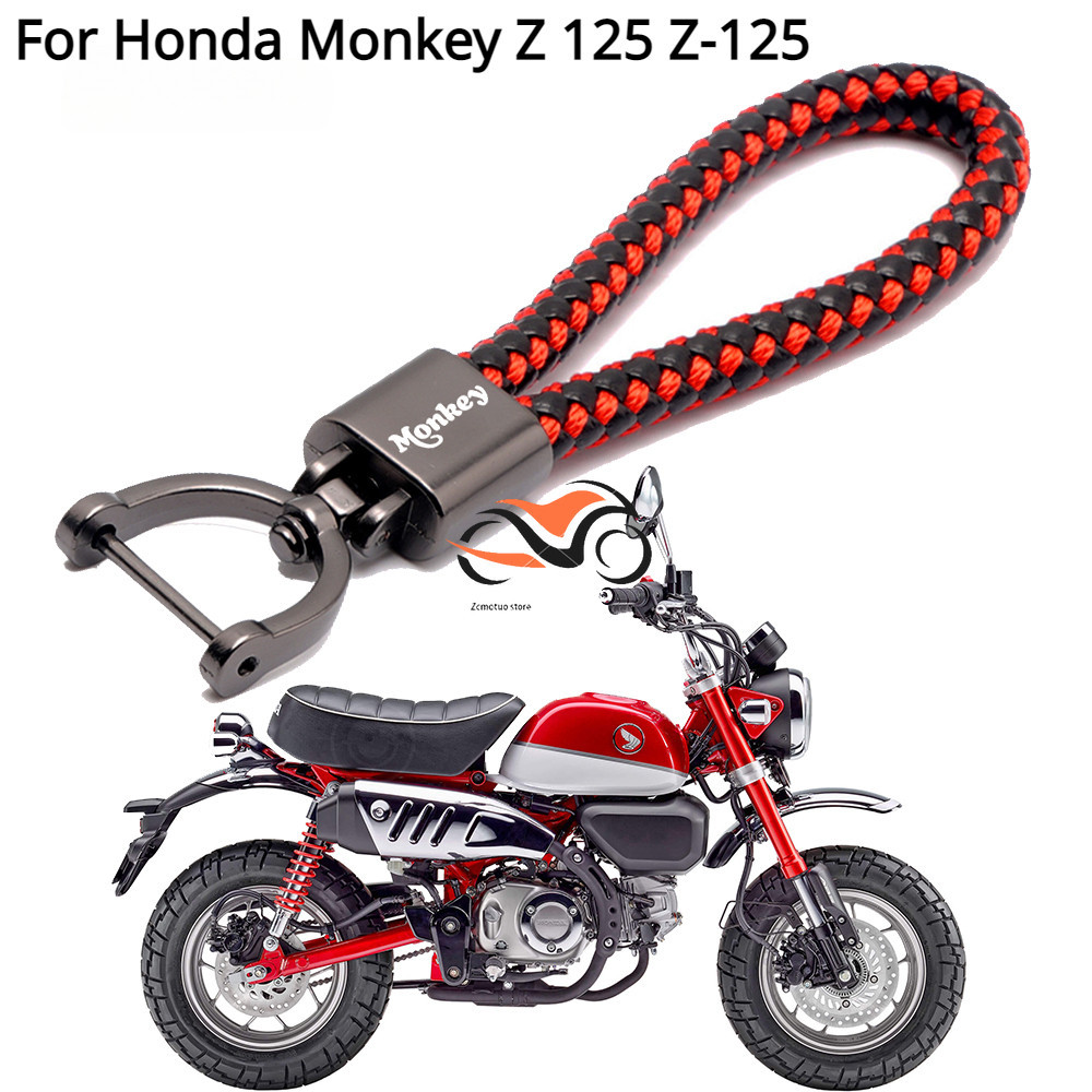 สําหรับ Honda Monkey Z 125 Z-125 รถจักรยานยนต์คุณภาพสูงอุปกรณ์เสริมโลหะผสมสังกะสีพวงกุญแจแหวนโลโก้ "Monkey"