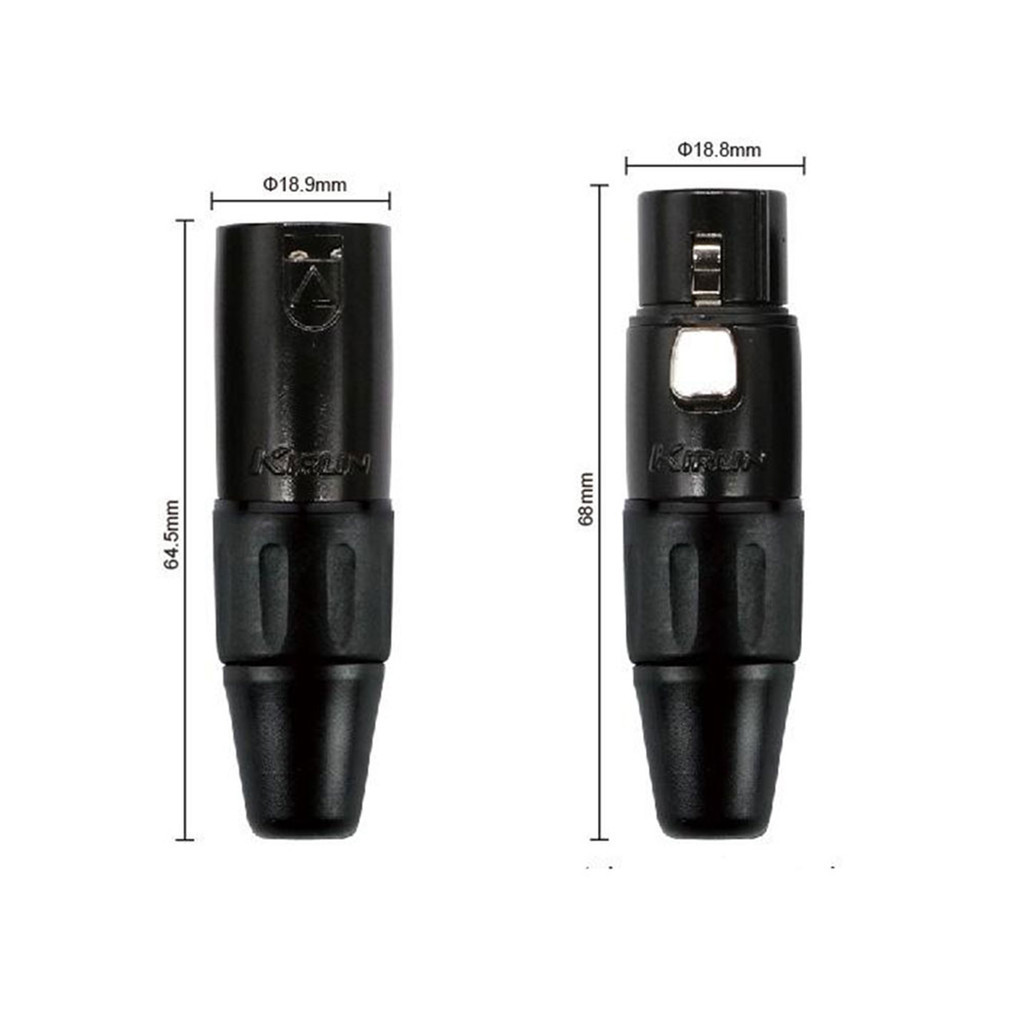 Kirlin MPC-270PB XLR Microphone Cable สายไมโครโฟน สายไมค์ (XLR to XLR) วัสดุ PVC ทนทานต่อการใช้งาน เลือกความยาวได้ + แถม
