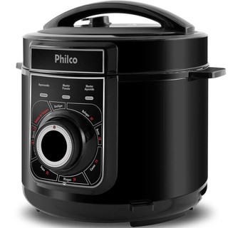 Panela Pressao Elétrica 5L Philco PPP02PI Antiaderente Preta Inox Multifuncional 900w