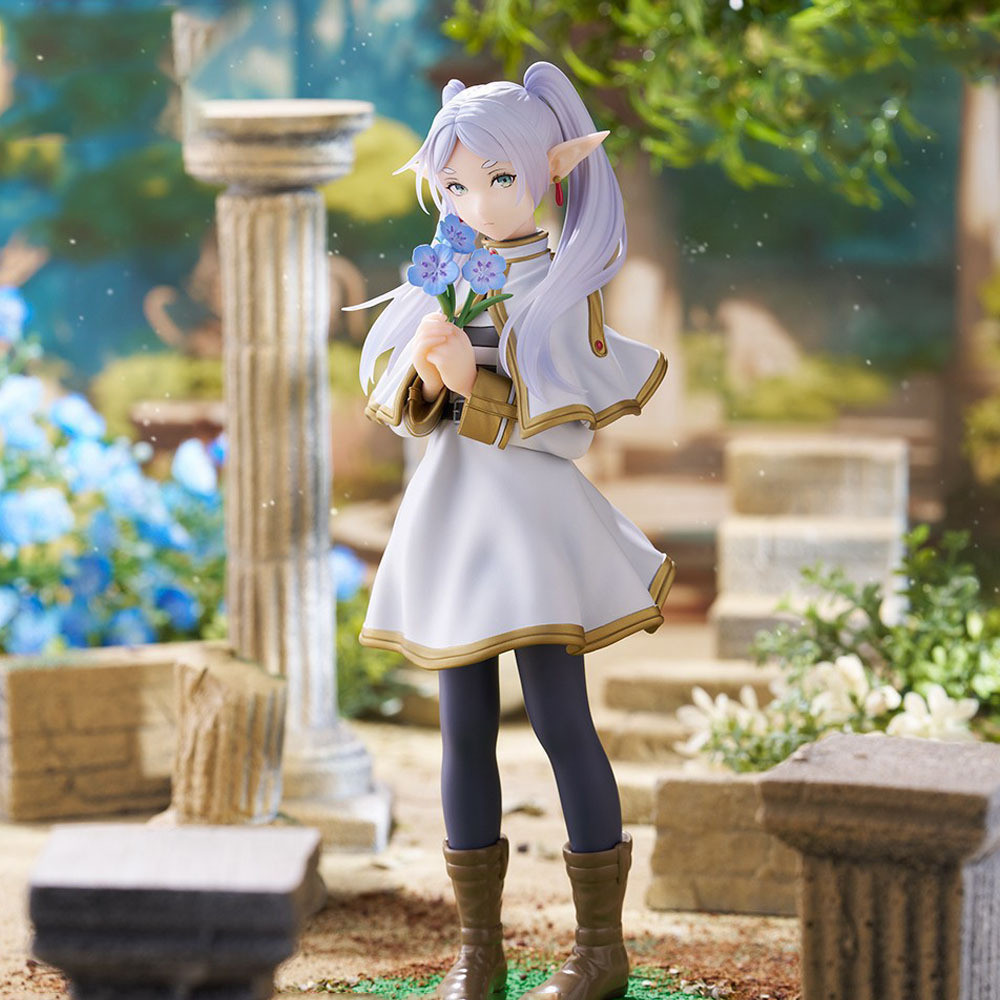 Frieren Beyond Journeys End Action Figure ยืนนั่ง Frieren ตัวเลขเครื่องประดับตกแต่งของขวัญ