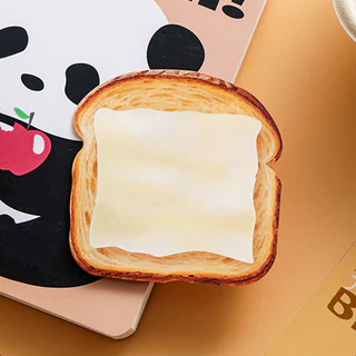 30 แผ่นการ์ตูน Memorize Bread Series Sticky Notes แผ่นบันทึกแบบพกพาสําหรับนักเรียน