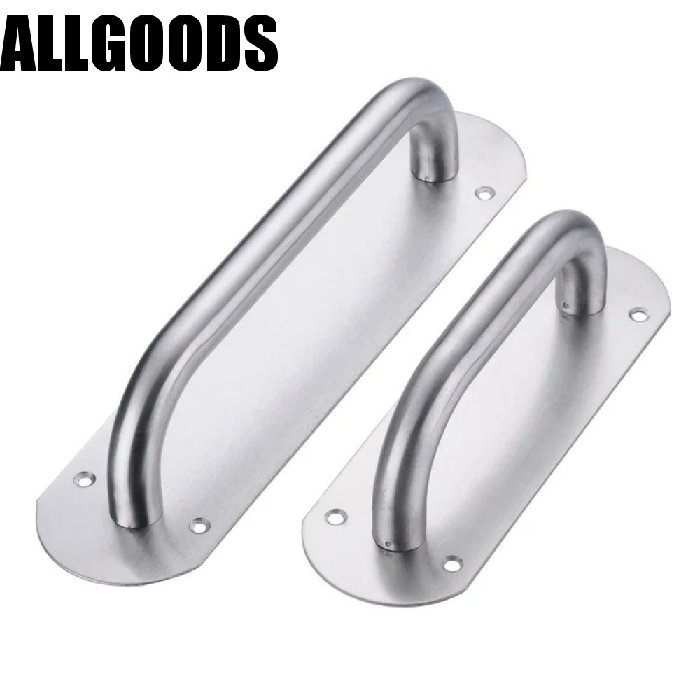 Allgoods มือจับประตู, ที่จับเฟอร์นิเจอร์ประตูนิรภัย Heavy Duty Barn ประตูดึง, สแตนเลสขนาดใหญ่ประตูบานเลื่อนอุปกรณ์ติดตั้งประตูฮาร์ดแวร์มือจับประตู