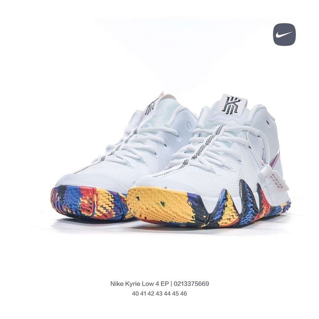 Nike Zoom Kyrie 4 Owen 4 รองเท้าบาสเก็ตบอลสีทึบผู้ชาย