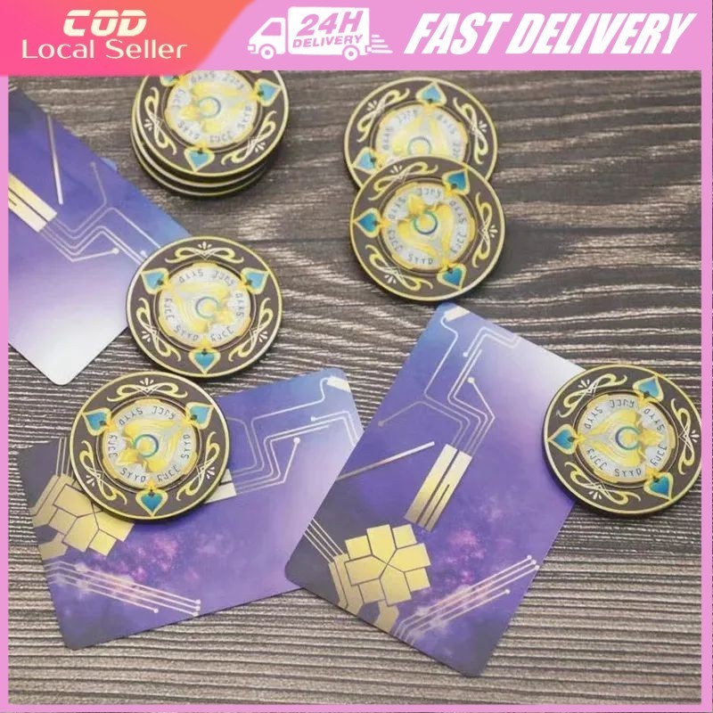 Honkai Star Rail Sand Gold Token Aventurine Token ตัวละครเกม อุปกรณ์ประกอบฉากคอสเพลย์ Aventurine คอส