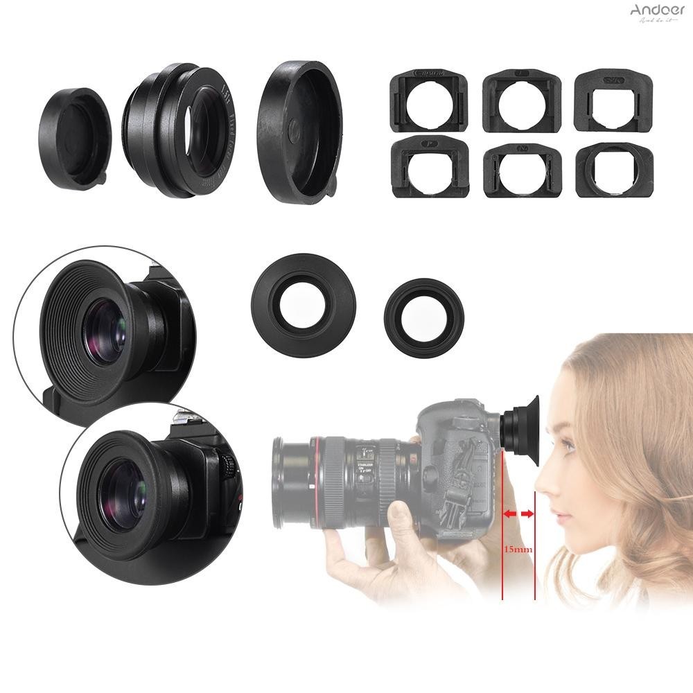 1.51x Fixed Focus Viewfinder Eyepiece Eyecup แว่นขยายสําหรับกล้อง DSLR w/ 2 * Eyepatch
