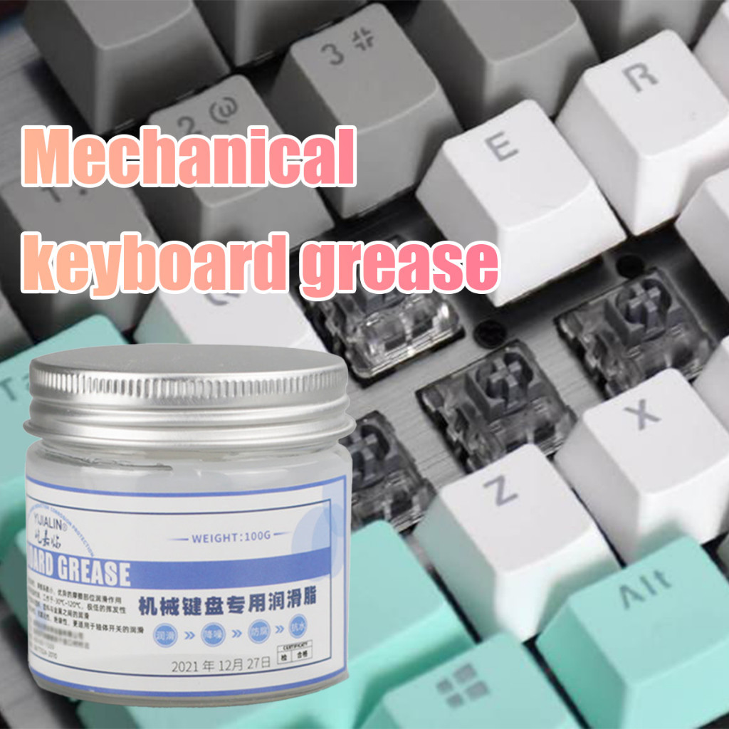 100g น้ํามันหล่อลื่นคีย์บอร์ดเกมมิ่ง จาระบี Keyboard Switch Lube Grease Switches Oil สีขาว ราคา ถูกที่สุด ดีลบีเคเค แกลเลอรีภาพที่ 3