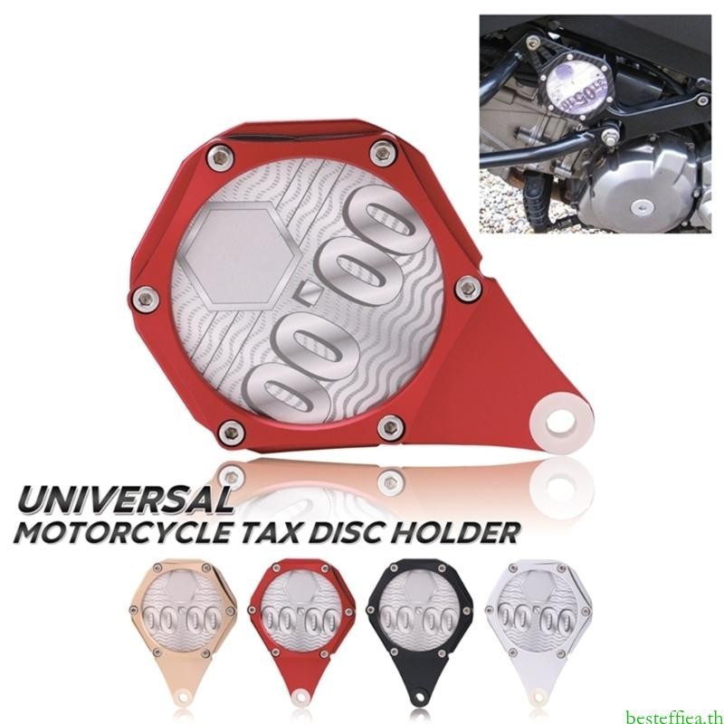 Beste Motorcycle- Moped- Tax Disc Holder Motorcycle Waterproof Tax Disc Permit Holder Aluminium Tax Disc Holder for Scoote
