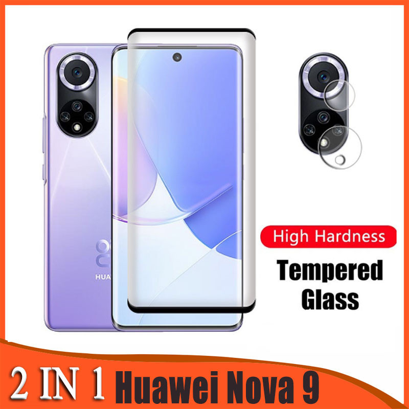 Huawei Nova 9 กระจกนิรภัยสําหรับ Huawei Nova 10 9 SE 8 7 Pro SE 8i 7i 5T 4e 4 Full Coverage ป้องกันหน้าจอป้องกันฟิล์มฟิล์มแก้ว