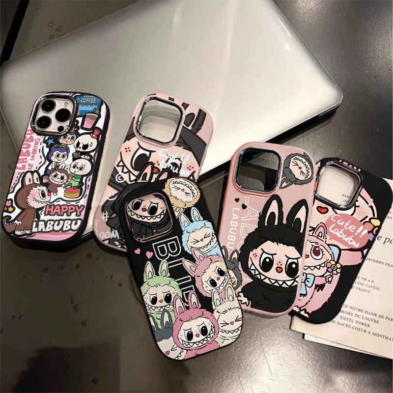 IPhone15promax ลายลาบูบูสุดน่ารัก เคสโทรศัพท์มือถือสไตล์คู่รัก เคสไอโฟน11 13 14 X XR XSMax 7P 8Plus#061035