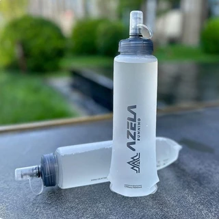 IRTJIFSSX 250/500ml ขวดน้ํากีฬา,น้ําหนักเบาวิ่งถุงน้ํานุ่ม, Creative พับแบบพกพา Camping Drinkware กาต้มน้ํากลางแจ้ง