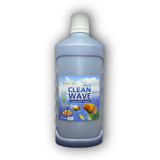 Clean Wave สูตร 2in1 ลดคลอลีน ปรับสภาพน้ำประปา ให้เหมาะกับการเลี้ยงปลา และใสสะอาด