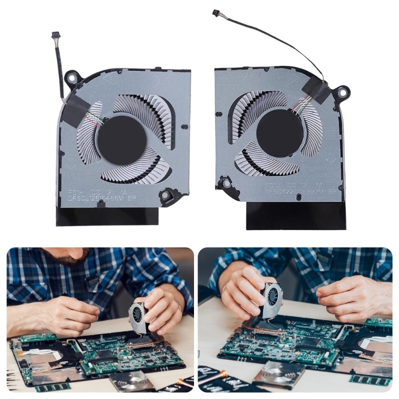 WIN แล็ปท็อป CPU GPU พัดลมระบายความร้อนสําหรับ Predator 16 PHN16-71 PHN18-71 DC12V 4Pin Coolers พัดล