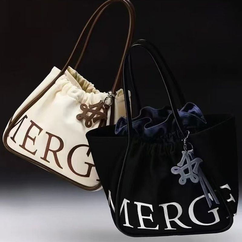 C&k Womens Shoulder Tote Bag Fashion Letter Design Large Capacity Daily Matching