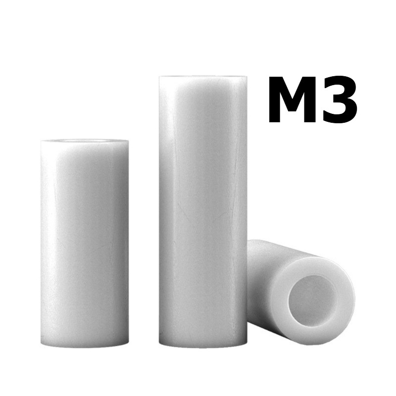 [XJC] M3 ฉนวนกันความร้อน ABS คอลัมน์ PCB ไนลอนแยกคอลัมน์แขนปะเก็นพลาสติกคอลัมน์รอบกลวงคอลัมน์ตรง Spa