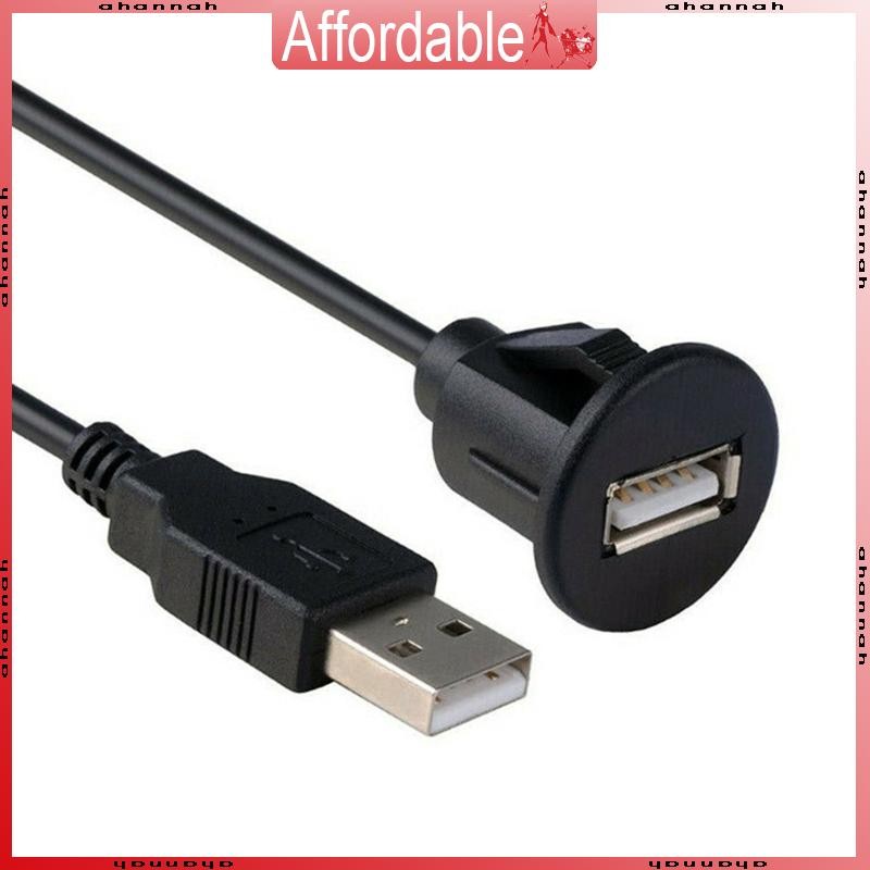 Ah Flush Mount SUV แผงหน้าปัดรถยนต์พอร์ต USB Line Extention Cable ชายกับหญิง