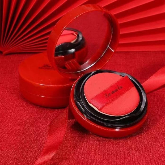 ( 1 แถม 1 ) LAMEILAคุชชั่น BBคุชชั่นแดง  คุมมัน ปกปิด กันน้ำ ผิวสวยอย่างเป็นธรรมชาติ เครื่องสำอาง รองพื้น ผิวหน้า ใบหน้า