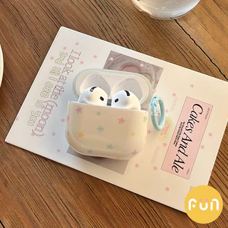 เคสป้องกันหูฟัง Star สีสันสดใสระดับพรีเมียมเข้ากันได้กับ Airpods 1 2 3 4 Pro Pro2 Airpods1 IMD ฝาครอบชุดหูฟังกันกระแทก
