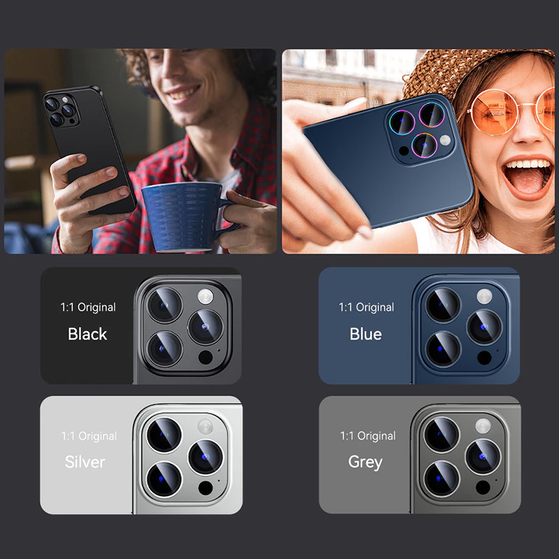 ฟิล์มกันรอยเลนส์กล้อง OSGEER สำหรับ iPhone 16Promax / 17Air / 15 / 14Pro / 13Plus / 11 Series thumbnail 7