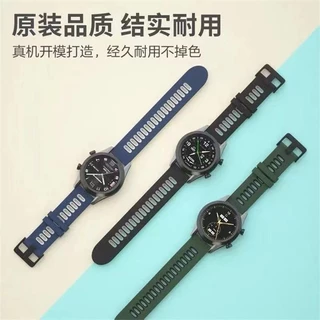 สายนาฬิกาชิลิโคนสองสีสำหรับmi watch5/redmi watch5 lite/watch5 activeสายนาฬิกา22mm20mm