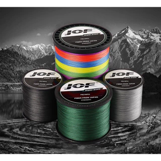 สายตกปลาถัก JOF X8 แบรนด์ 500M 1000M ผลิตในญี่ปุ่น 0.17-0.5 มม. สายลีดเดอร์ PE สำหรับปลาคาร์พ