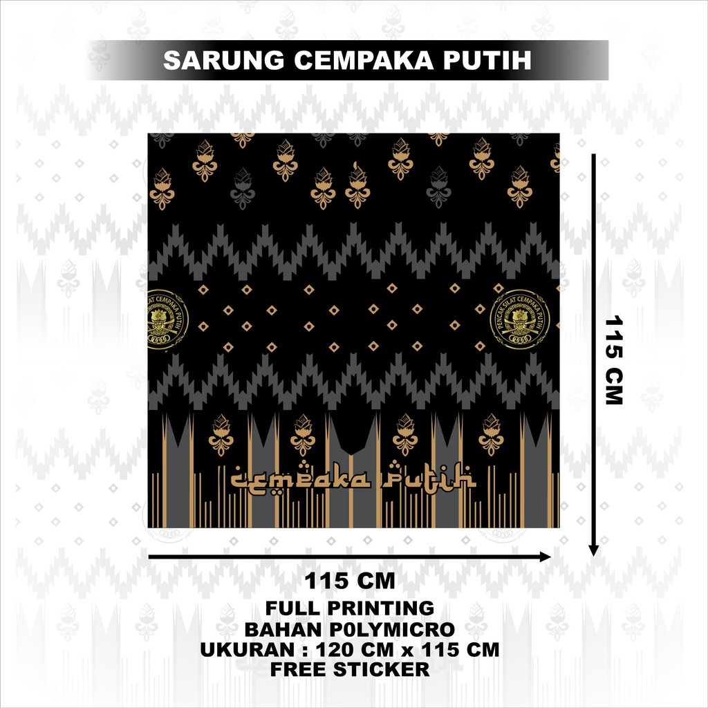 Cempaka Batik Motif Sarong พิมพ์เต็มดีไซน์ล่าสุด BY ASYAWIL_STORE21 AGQ AGQ AGQ