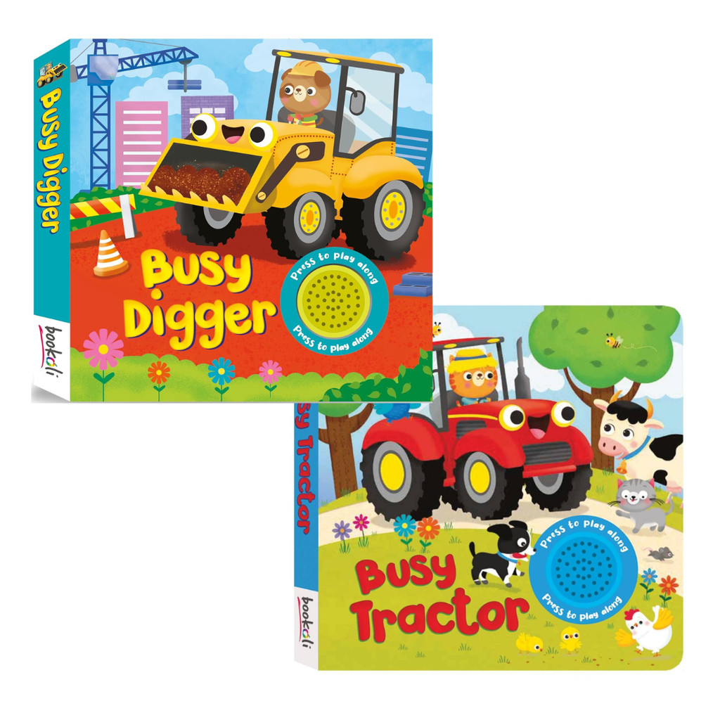Busy Tractor Busy Digger Children Sound Book