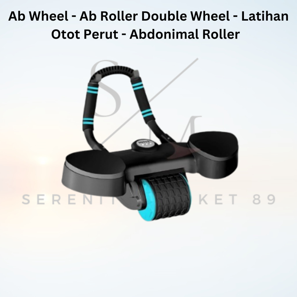 Ab Wheel - Ab Roller Double Wheel - การออกกําลังกายกล้ามเนื้อหน้าท้อง - ลูกกลิ้งหน้าท้อง